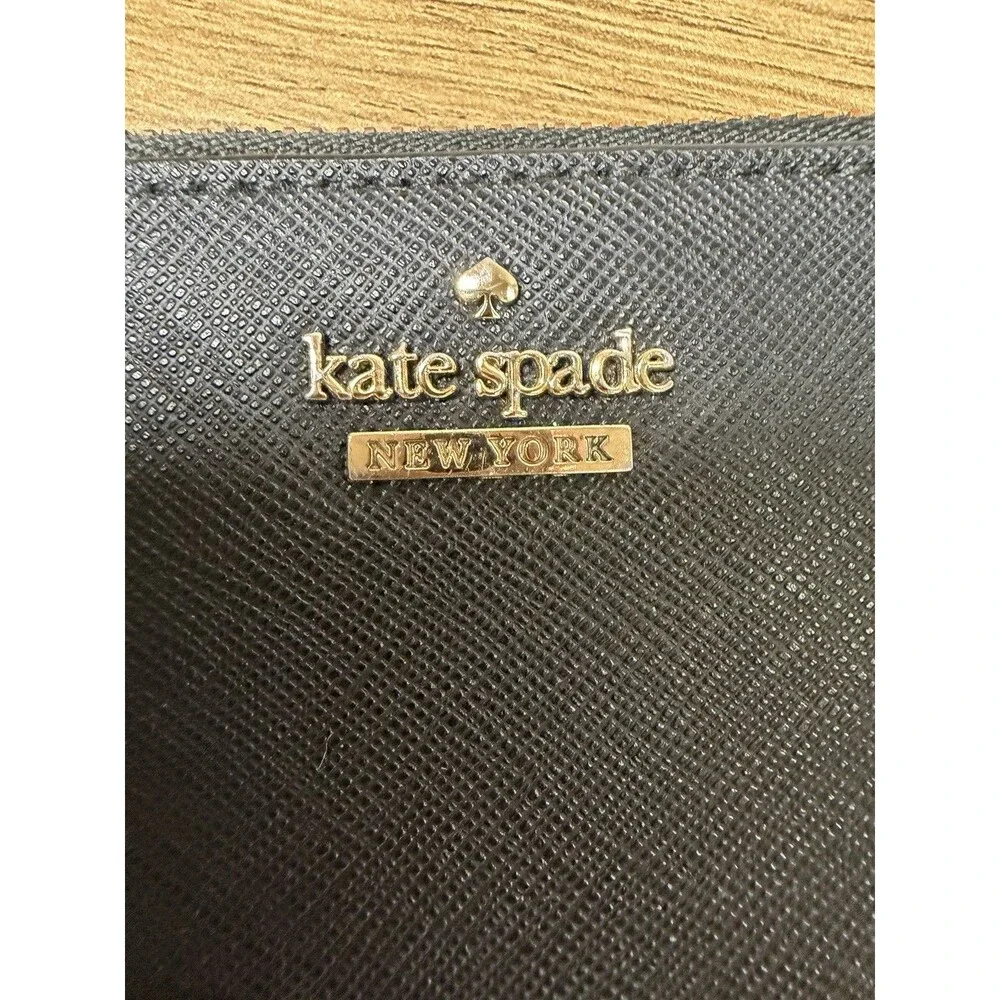 Kate Spade New York Black Leather Wristlet